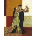 thumbnail image 2 of Wyatt Jr., Norman 20x24 Gold Ornate Wood Framed with Double Matting Museum Art Print Titled - Dance II, 2 of 4