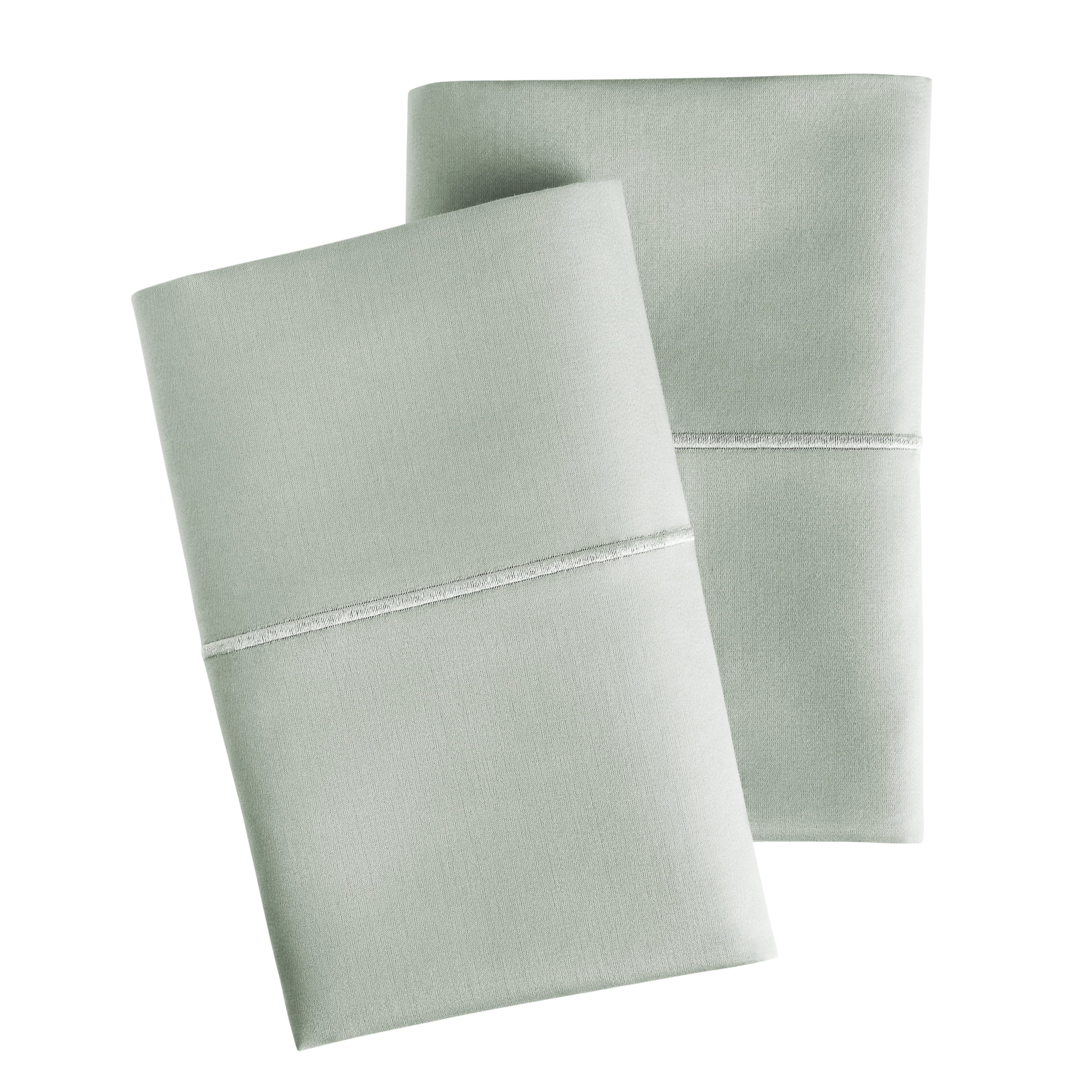Hotel Style 600 Thread Count Green Egyptian Cotton Adult Pillow Cases, King (2 Count)