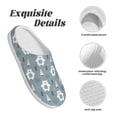 thumbnail image 5 of Lsque bead tree winter Pattern Womens Comfort Cotton on Scuff With Memory Foam and Anti-skid Sole Slipper-44/45, 5 of 7