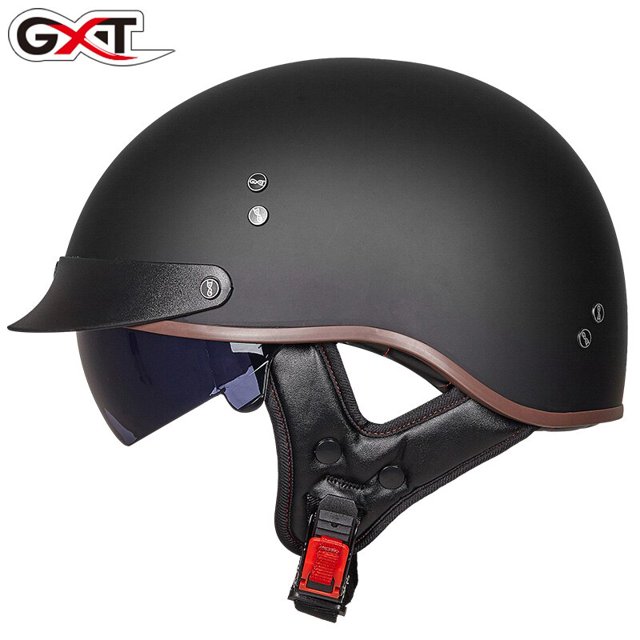 Casco de bicicleta Retro Unisex, casco de moto de cara abierta, Scooter, moto de carreras, casco de equitación con certificación DOT Fivean Cascos de ciclismo