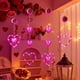 thumbnail image 4 of 3 luces LED colgantes flexibles para de Valentín, decoración para interiores y dormitorios, con ventosa para día de fiesta (2026), 4 of 6