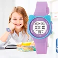 thumbnail image 3 of Reloj Infantil Led Alarma Niños Contra Agua Deportivo Gatito, 3 of 6