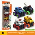 thumbnail image 2 of Godderr 4 PCS Kids Car Toys,Boy Fire Truck Toy Police Car Alloy Car Toys Toddler Car Toys 2.4*2*1.8in, 2 of 6