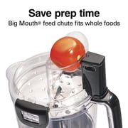 Hamilton Beach 14 Cup Food Processor with Stack & Snap Design and Extra 4-Cup Mini Bowl, Black