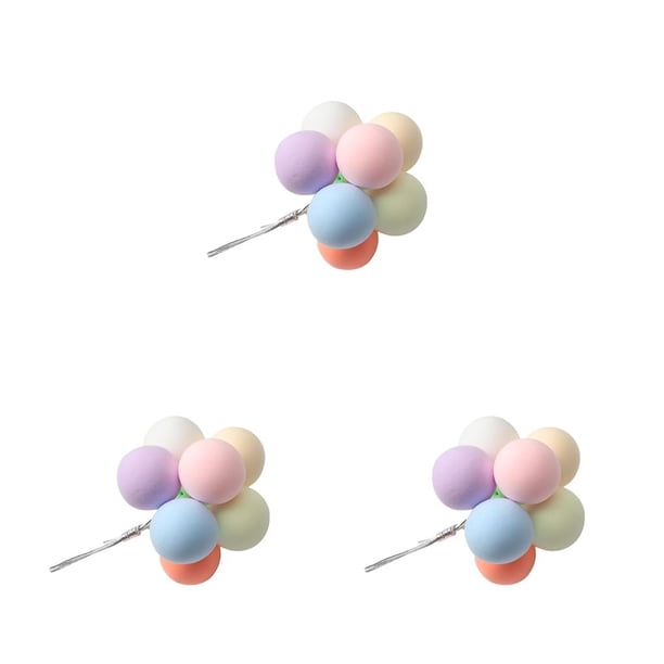 Toystoory Paquete de bolas, globo de arcilla, adorno para pastel, bandera para cupcakes de boda, fiesta de cumpleaños, aniversario, suministros Type4 NO4