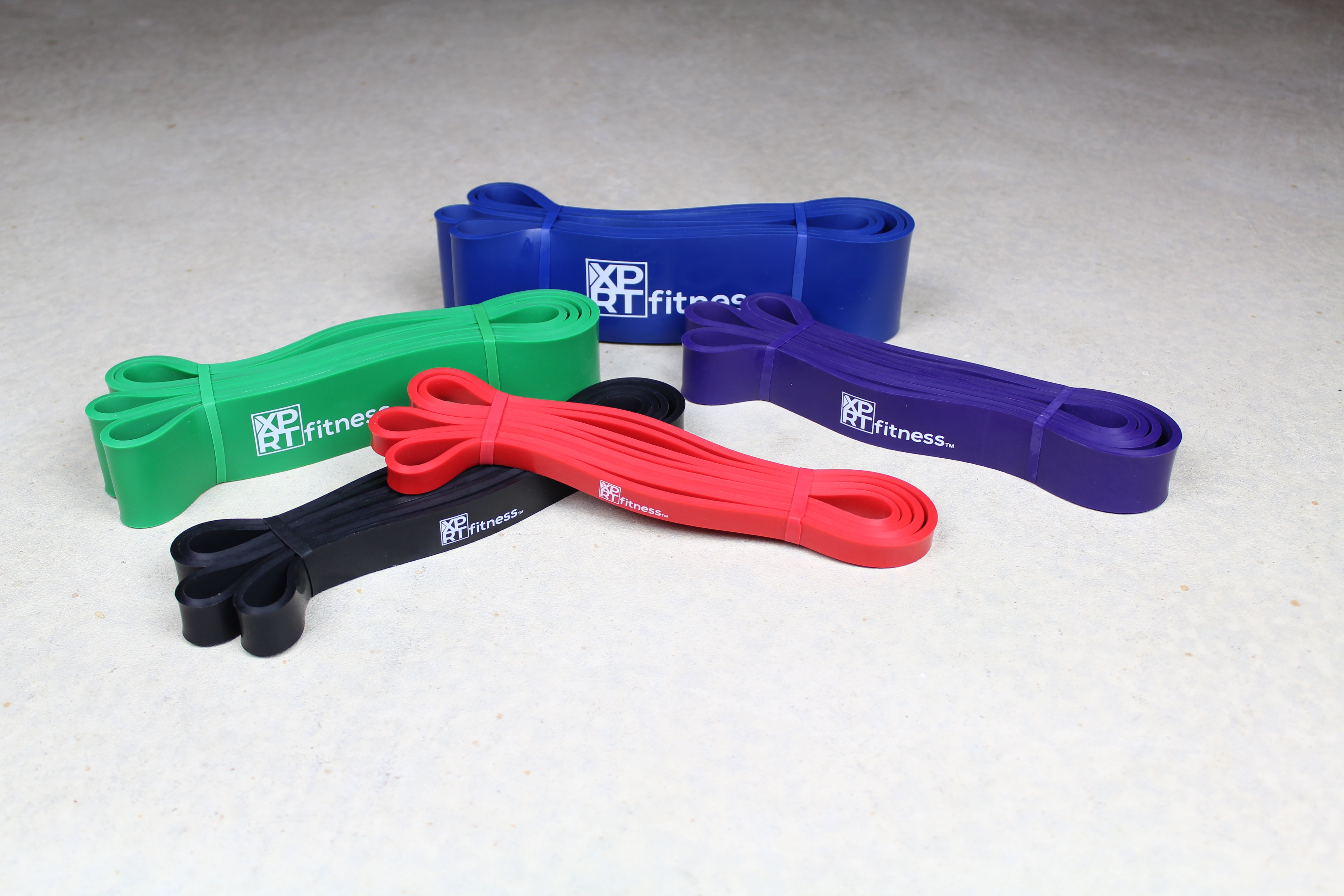 XPRT Fitness Resistance Bands Set for Home Gym and Exercise Combo set, Pull Up Bands Set of 5