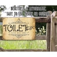 thumbnail image 4 of Metal Sign - Toilet Directional (Right) Sign - Durable Metal Sign - Use Indoor/Outdoor - Classic Style Establishment or Restaurant Washroom Sign and Decor (8" x 12"), 4 of 5