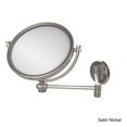 thumbnail image 2 of 8-in Wall Mounted Extending Make-Up Mirror 3X Magnification with Twist Accent in Antique Pewter, 2 of 5