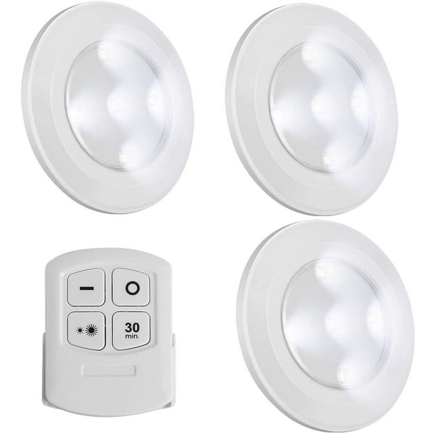 Acheter Lumières d'armoire LED sans fil, rondelles de Hall, placard sous  éclairage avec télécommande tactile, décoration de fête à domicile