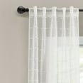 thumbnail image 2 of Lush Decor Farmhouse Textured Sheer Back Tab Window Curtain Panels, Blue Textured, 38" x 84", 2 Panels, 2 of 11