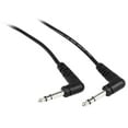 thumbnail image 2 of 6 Rockville RCTR110RR-B 10' Black 1/4" TRS Right Angle to Same Cable 100% Copper, 2 of 2