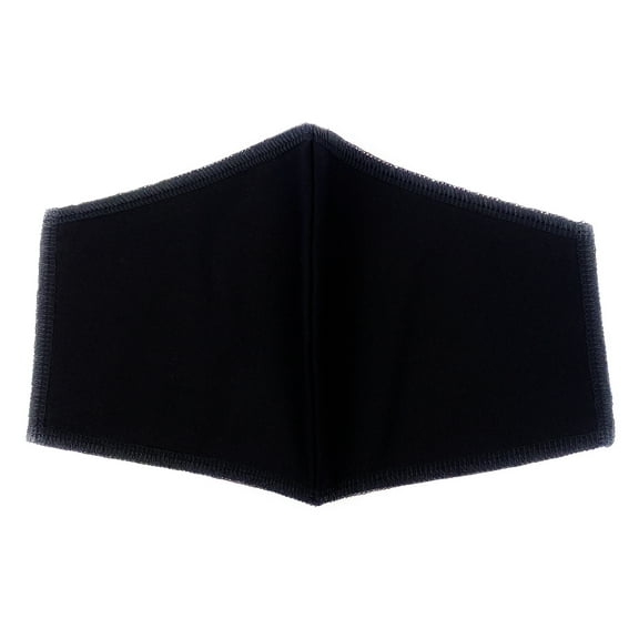 Unisex Washable Face Cover, Reusable Fashion Mouth Cover with 3 Layers of Breathable Fabric Made in USA, Black Cloth Mouth Cover