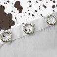 thumbnail image 4 of Feelyou Brown Cow Print Black Out Curtains, Rustic Curtains Pack of 2 (42x63 Each), 4 of 6