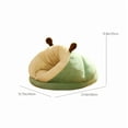 thumbnail image 2 of Tvtnvo Pet House Self Warming Plush Slipper Cave Bed for Pets and Small Dogs No Slip Soft High Resilience Cotton Breathable Indoor Pet Bed for Anxiety Relief and Burrowing 23.6x15.7x13.8in Green, 2 of 9