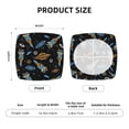 thumbnail image 6 of Uemuo Space Rocket Pattern Waterproof Square Couch Cushion Covers, Magic Sofa Covers Washable, Stretch Sofa Seat Cushion Slipcovers, 6 of 9