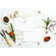 thumbnail image 4 of Inkdotpot 4x6 Inch Recipe Cards (Set of 50) , Thick Double Sided Premium Card Stock- Modern Style White Recipe Notecards for Weddings- Bridal- Baby Shower - Classic White Theme, 4 of 6