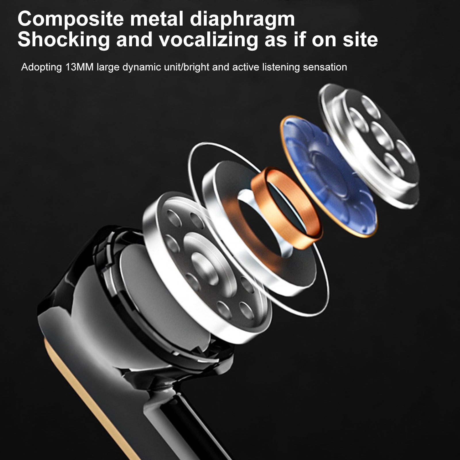 Wireless Earbuds Bluetooth 5.3 Headphones 90 Hrs Playtime Earbuds with Wireless Charging Case Power Display Over-Ear Earphones with Earhooks Waterproof Stereo Headset for Android Phone Workout,Yellow
