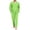 Fluorescent Green, variant on Delconic Mens Pajama Set Long Sleeve Button Front Sleepwear Set Loose Fit Top and Full Length Pants Loungewear Nightwear Fluorescent Green L