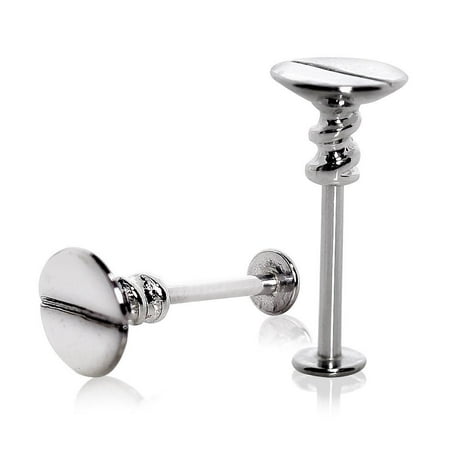 - Labret Monroe Anchor 316L Surgical Steel Nail Screw Top 16g 5/16