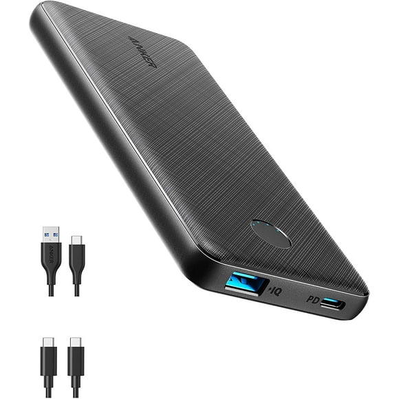 Anker Power Bank, USB-C Portable Charger 10000mAh with 20W Power Delivery, PowerCore Slim 10000 PD for iPhone 13/13