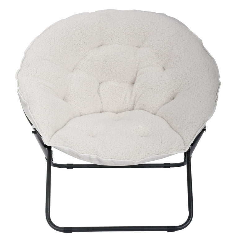 Mainstays Saucer Chair Foldable Sherpa Seat - Main Image