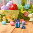 thumbnail image 6 of 3D Printed Easter Eggs with Bunny Inside, 3D Printing Animals Toys for Home Executive Desk Decor Crayon Color 3.3", 6 of 6