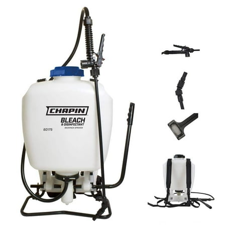 Chapin 60175: 4 Gal. Bleach Manual Backpack Sprayer for Disinfecting