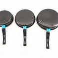 thumbnail image 2 of Raindrops 1Pcs Black Frying for Cooking and Frying Small Eggs and Pancakes 18CM Diameter, 2 of 8