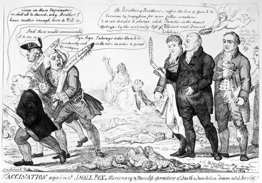 Vaccination Cartoon 1808 NVaccination Against Small Pox ...