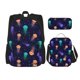 thumbnail image 1 of Disketp Sea Jellyfish Mochila Estampada de Gran Capacidad con Lonchera y Estuche, Set de 3 Piezas para Estudiantes, 1 of 7