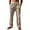 Khaki, variant on Mlzmgr Pants for Men Loose Fitted Elastic Waisted Straight Leg Ribbed Knit Trousers with Pockets Athletic Casual Pants