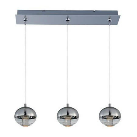 Zing 3 Light Polished Chrome Linear Pendant Ceiling 44 Zing 3 Light Polished Chrome Linear Pendant Ceiling 44 Mirror Chorme 25 In Com