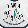 thumbnail image 4 of Inktastic Trigeminal Neuralgia Awareness I Am a Fighter Boys or Girls Baby Bib, 4 of 4