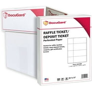 Avery Blank Printable Tickets, Tear-Away Stubs, Perforated Raffle ...