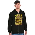 thumbnail image 5 of Work Play Hard Mantra Motto Workout Zip Up Hoodie Men's Women's Brisco Brands S, 5 of 6