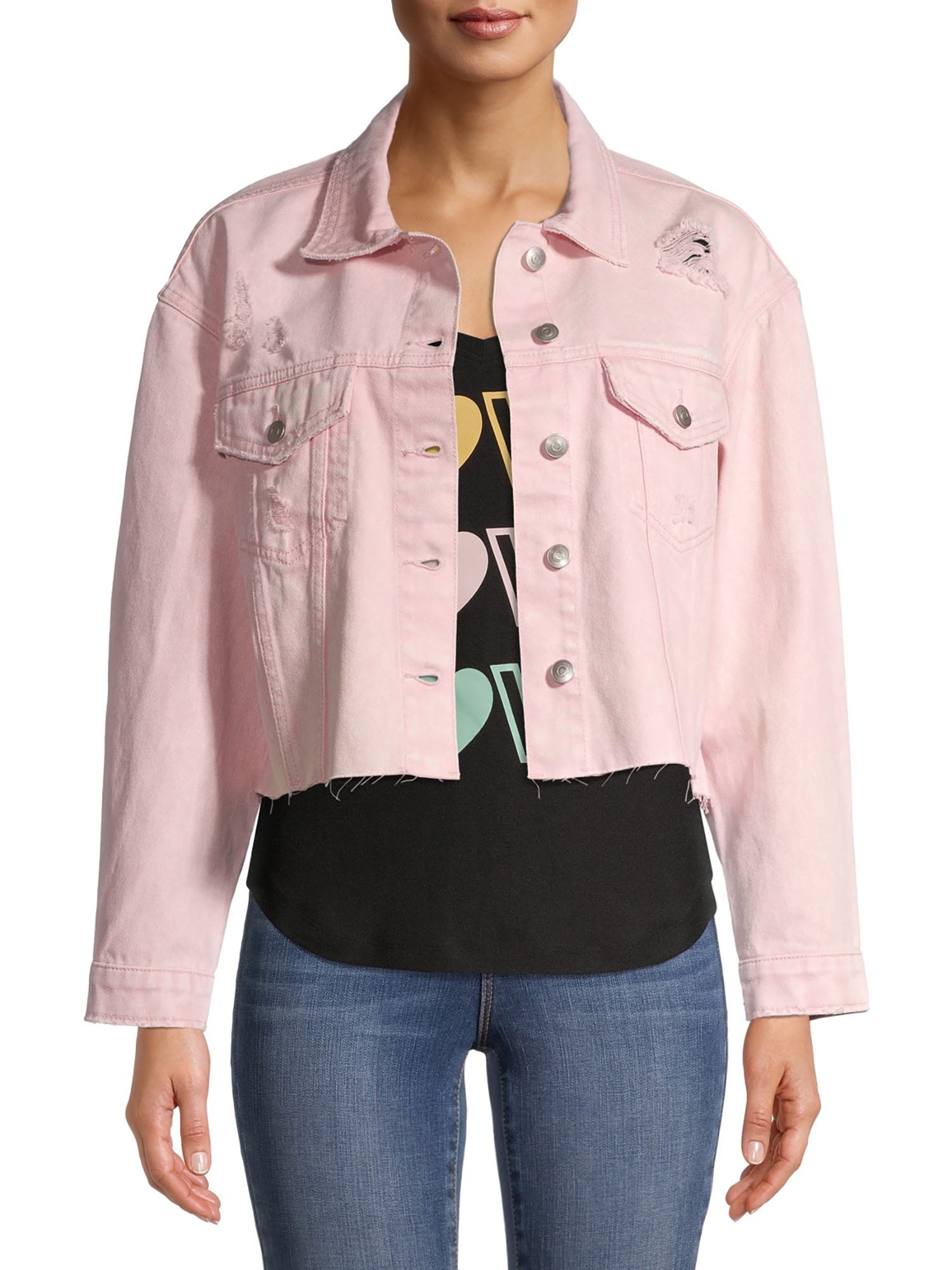 No Boundaries Juniors' Cropped Denim 