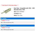 thumbnail image 2 of Door Stop - Compatible with 1984 - 1989 Mercedes-Benz 190D 1985 1986 1987 1988, 2 of 2