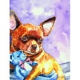 thumbnail image 1 of Chihuahua With Teddy Bear Flag Garden Size, 1 of 1