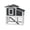 black with white, variant on Outdoor Wooden Small Chicken Coop with Wire Mesh,2-Tier Duck Condo with Weatherproof Brooder,Gray