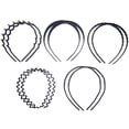 thumbnail image 1 of 10pcs Plastic Headbands Wavy Design Easy to Use for Women and Girls, 1 of 6