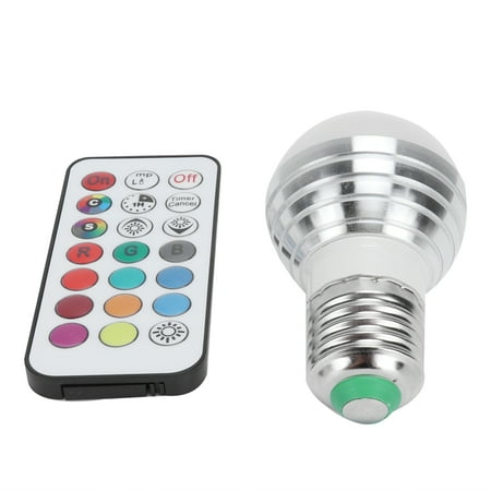 

RGB Light Bulb Remote E27 7 Colors Changing Ambient Lamp KTV Bar Club Decoration 85-265V