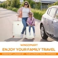 thumbnail image 3 of WINGOMART 3-Piece Luggage Set Lightweight Durable PC+ABS Hardside Luggage, Double Spinner Wheels, TSA Lock - 20in/24IN/28in, 3 of 6