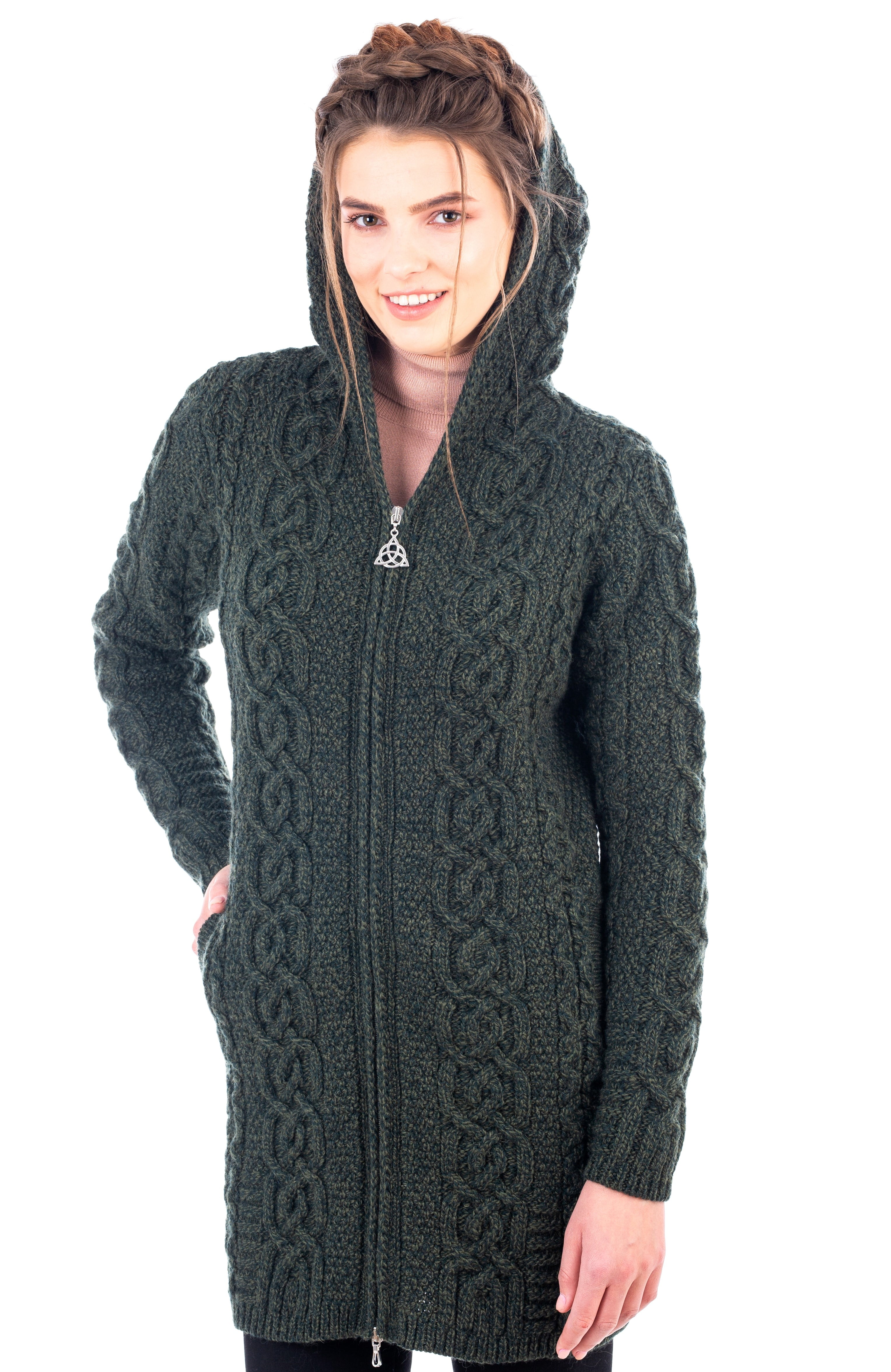 ladies black coatigan