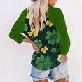 thumbnail image 3 of Aofany St Patricks Day Tops for Women 3/4 Sleeve Crewneck Shamrock Shirts Casual Trendy Festival Holiday Tunic Tee Tops, 3 of 6