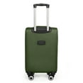 thumbnail image 3 of New York Xpress 24" Softside Checked Luggage Lightweight Expandable Suitcase with Spinner Wheels, Green/Grey, WD8815, 3 of 10