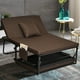 thumbnail image 3 of Sofá cama convertible Costway Con 6 posiciones regulables café/beige, 3 of 7