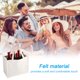 thumbnail image 5 of Bolsa de transporte de vino Uxcell, bolsa para llevar botellas de vino con divisor, bolsa reutilizable para almacenamiento de vino, bolsas de supermercado de fieltro, portátil, 5 of 6
