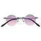 thumbnail image 2 of Beach Sunglasses Women Eyewear Gray Frame With Purple-Gray Lens Hip Hop Style Decorative Sunglasses 1Set, 2 of 3