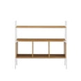 thumbnail image 4 of Walker Edison 40" Engineered Wood Storage Shelf in White Frame with English Oak, 4 of 6