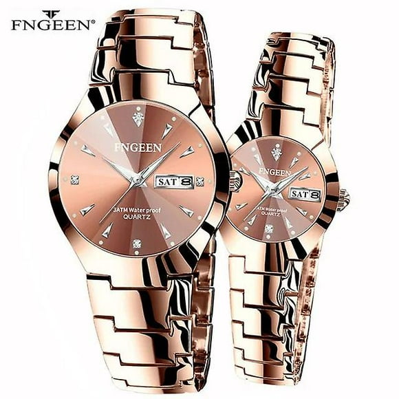 2024 Luxury Brand Fngeen Women Watches Men Watch Steel Wristwatch Gift For Couple Watches For Lovers Relogio Feminino
